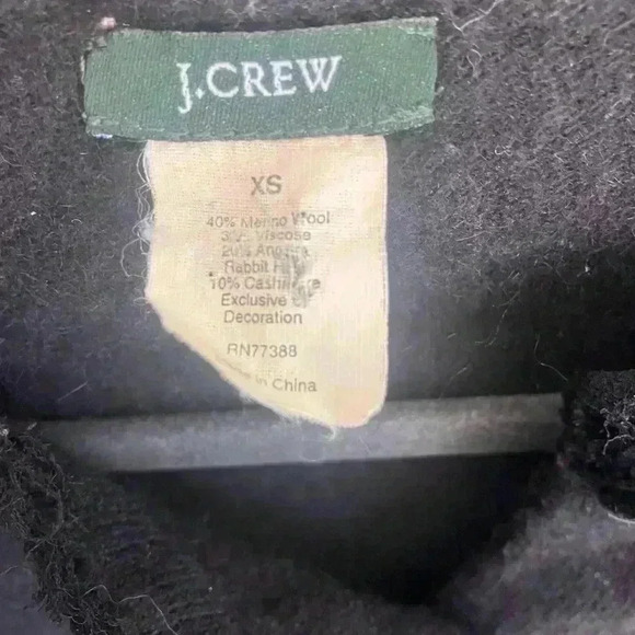 J. Crew Wool and Cashmere Button Up Cardigan Black - Picture 2 of 7